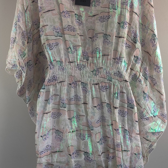 Free People/Anna Sui Iridescent Multicolor Swim Coverup - Picture 6 of 12